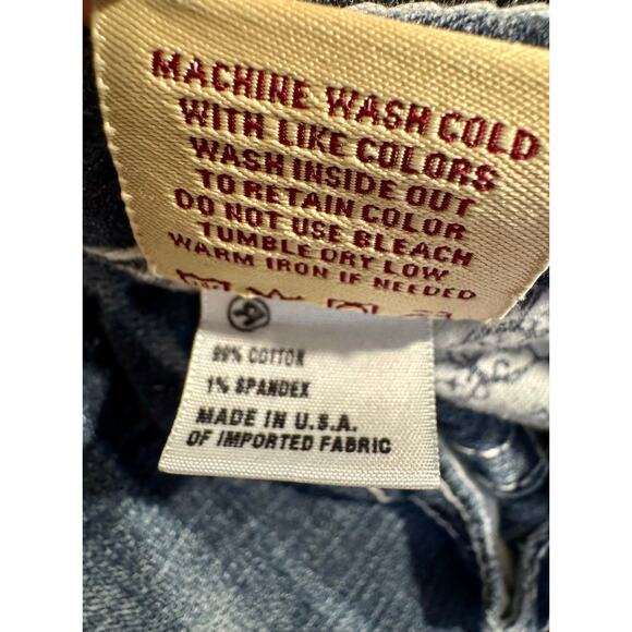 Vintage Y2K Big Star Remy Low Rise Boot Flap Pocket Dark Wash Jeans 27L - Picture 7 of 7